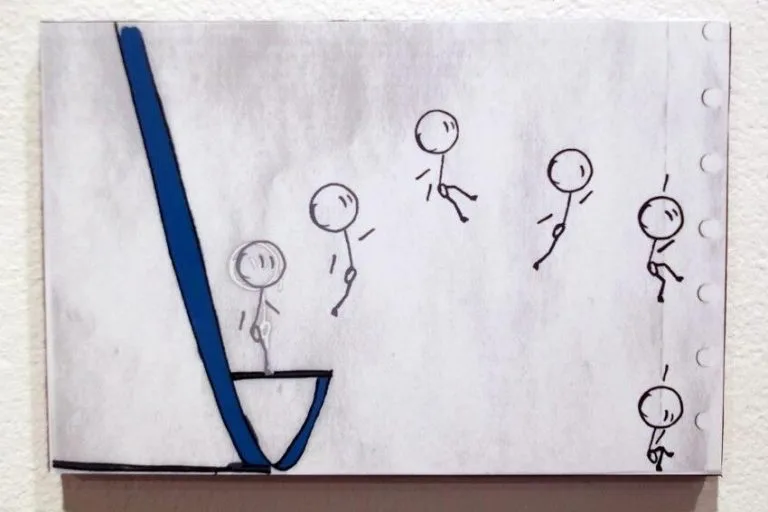 Exposition, bonhommes, illustration, dessin, Marine Dupuich, Aix les Bains, Savoie, Galerie Vaugelas, 2012 , coloré